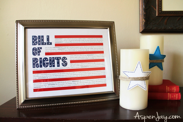 Free Bill of Rights Printable - Aspen Jay