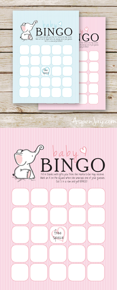 Free Baby Bingo Cards - Aspen Jay