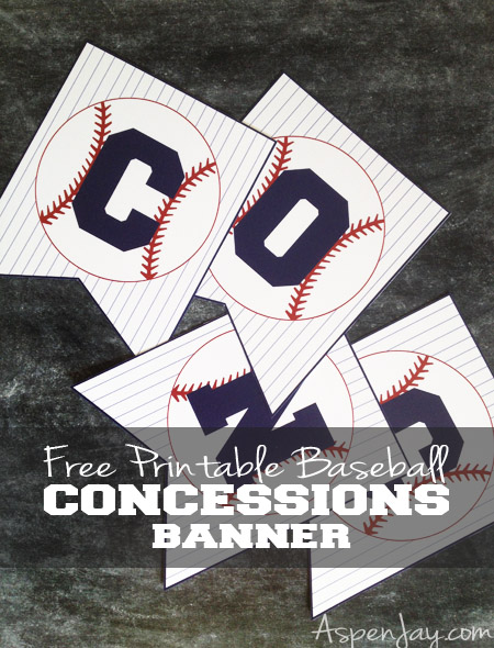 Free Baseball Concessions Banner Aspen Jay