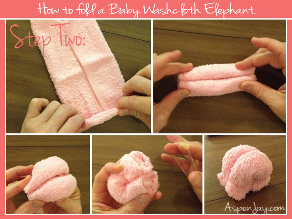 How to fold a Washcloth Elephant - Aspen Jay