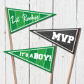 Football Pennant Banner - Free Printable for Game Day! - Aspen Jay